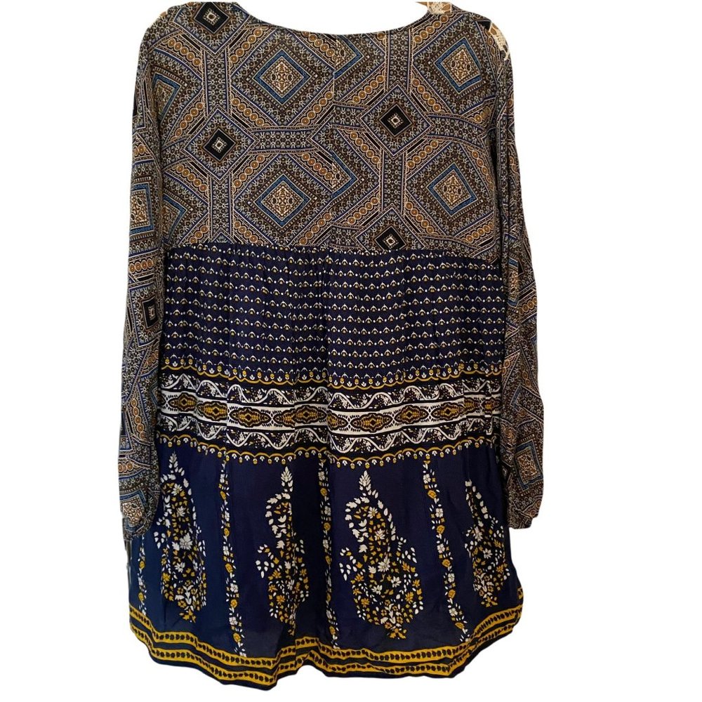 Umgee Bohemian Gypsy Crocheted Detail Mini Dress S - Picture 3 of 5